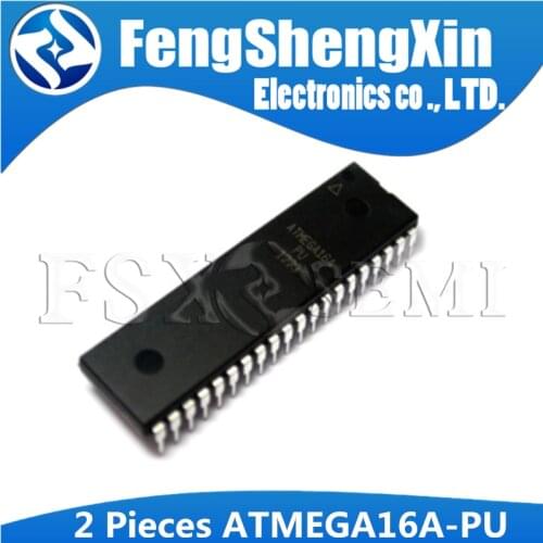 2pcs/lot ATMEGA16A-PU DIP40 DIP ATMEGA16A DIP ATMEGA16 16A-PU 8-bit Microcontroller with 16K Bytes In-System Programmable Flash