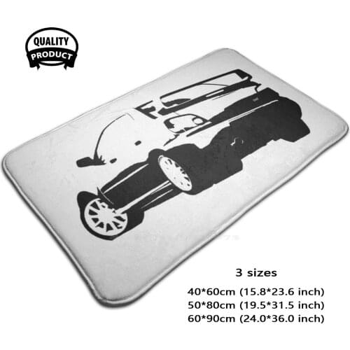 Impreza Wrx Sti Blackwhite 3D Household Goods Mat Rug Carpet Foot Pad Impreza Wrx Sti Wrx Sti Turbo Turbo Car To Sb Sb Car