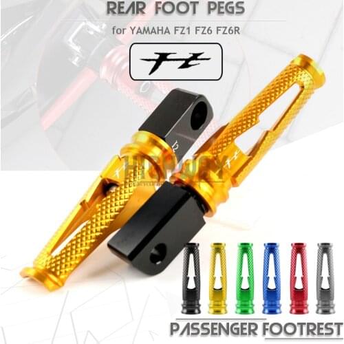 CNC Rear Foot Pegs Motorcycle Passenger Footrest Pedal for YAMAHA FZ1 FZ6 FZ6R R25 R3 R15 MT-03 MT-25 MT-07 MT-09