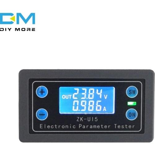 DC 5V-38V Digital LCD Display Voltmeter Ammeter Multi-function Volt Current Voltage Meter Tester Sound Light Alarm Indicator