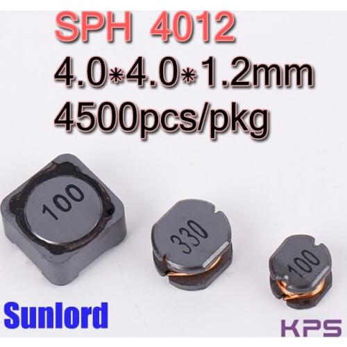 SPH 4012 Wire Wound SMD Power Inductor Phones 3C 5G AI EMI Telecommunication TV Video Audio Computer Navigation VR AR LED