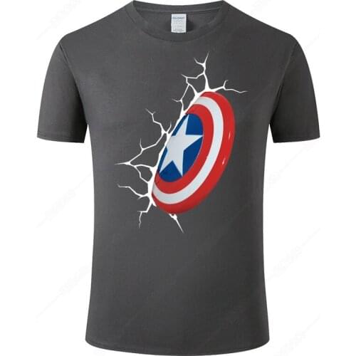 Funny Captain America T Shirt Men Women Casual Print T-shirt Summer Cotton Tops Cool Tee Camisetas Hombre Unisex Clothes J83