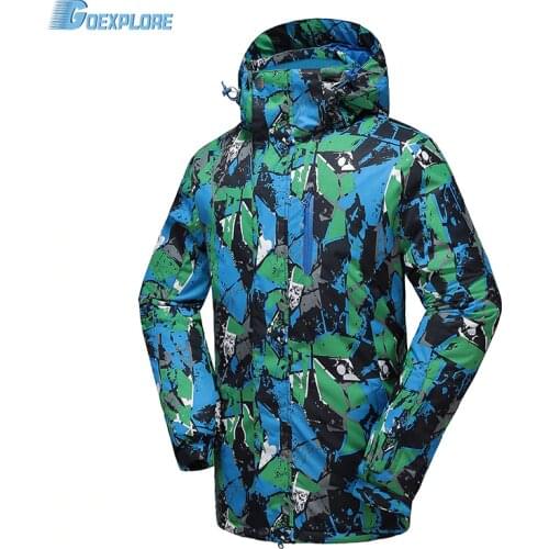 Goexplore Snowboard Jacket Male M-3XL double layer Waterproof Windproof Warm Ski Snow Winter Jacket Men Camping Hiking Overcoat