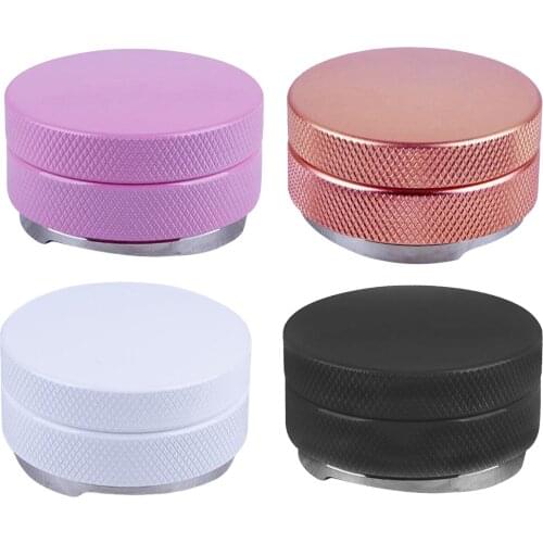 Stainless Steel Coffee Distributor Leveler Tool Espresso Coffee Distribution Tamper 58mm, Height Adjustable