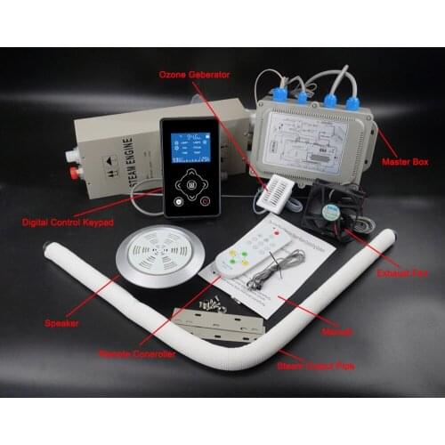Luxery steam shower controller spa sauna control system with 3KW 110V steamer GD-9902