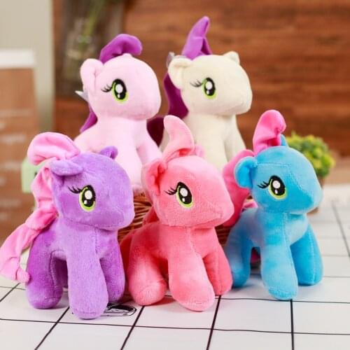 18 cm Soft Little Pony Plush Toy Stuffed Animal Cartoon Pony Plush Soft Toys For Childrens Bed Toy
