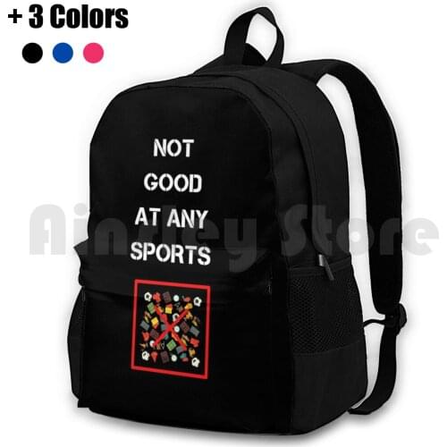 Not Good At Any Sports Outdoor Hiking Backpack Waterproof Camping Travel Not Good At Any Sports Not Good At Any Sports 2021 Not