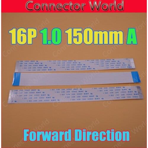 New 10pcs/lot 16 pin Flat Switch Ribbon Flex Cable Power Button 16pin 1.0mm 15cm forward direction 16P Ribbon Flex Cable