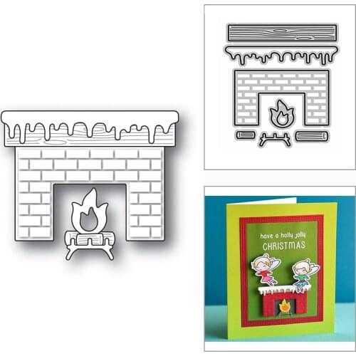 New Fireplace Flame Wood Shelf 2020 Metal Cutting Dies for DIY Scrapbooking and Card Making Decorative Embossing Craft No Stamps