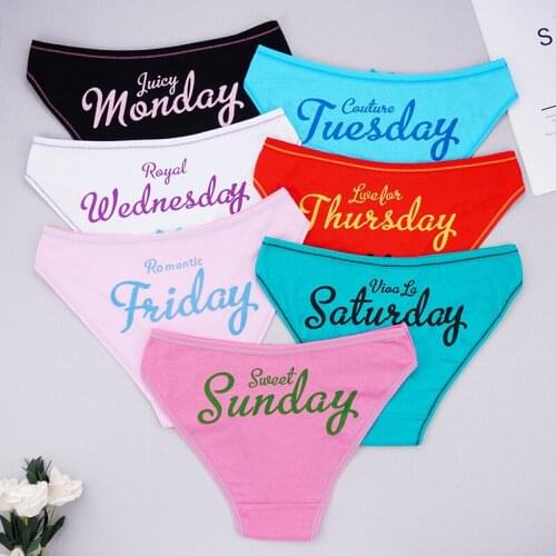 7 Pcs/Lots New Women Underwear Cotton Soft Sexy Ladies Panties Shorts Girl Briefs for Women Underpants Female Lingerie Cute