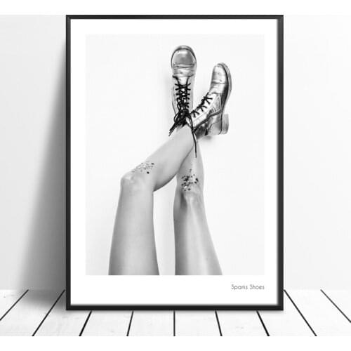 Sparks_shoes Posters And Prints Wall Art Canvas Painting Wall Pictures For Living Room Nordic Decoration