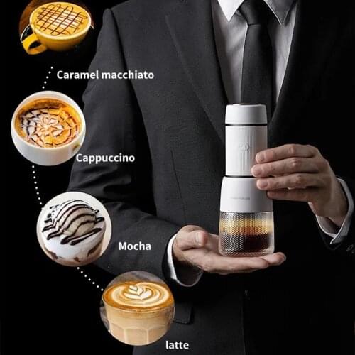 Hand Press Pot Capsule Coffee Machine Portable Milk Espresso Maker Froth Mini Small Household Outdoor Coffee Maker