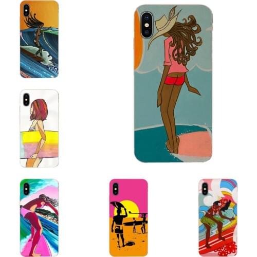 Surfing Art Surf Girl For Sony Xperia XZS XA1 L1 XA X Z Z1 Z2 Z3 Z4 Z5 XZ1 Compact E5 XZ Premium Soft TPU 2017 New Arrival