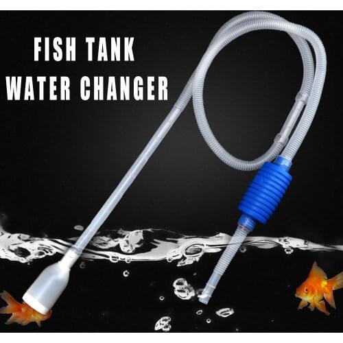 Changing Water Pump Aquarium Fish Tank Pipe Changing Water Vacuum Suction Filter Waste Remover Filters Tools Gravel Cleaner Tool