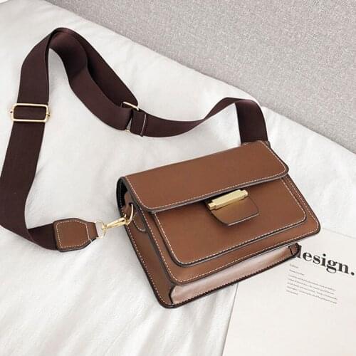 Crossbody Single Shoulder Bag Small Square PU Handbag for Women Girls New