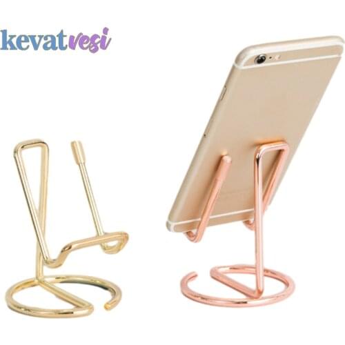 Universal Mobile Phone Holder Desktop Tablet Cell Phone Stand Bracket Metal Lazy Storage Holder Home Office Desktop Organizer