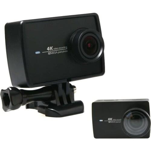 Protective UV Filter Lens + Frame Mount Protective Housing Case + Buckle base mount for Xiaoyi YI 4K II Lite Action accessories