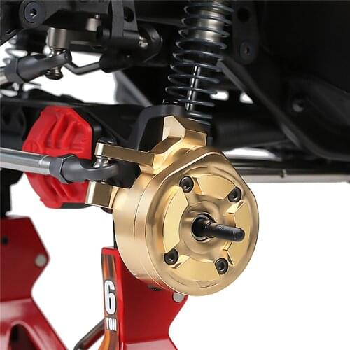 1Pair Gear Cover Steering Cup Copper Counterweight for Capra 1.9UTB SCX10 III RC Model Car Accessories