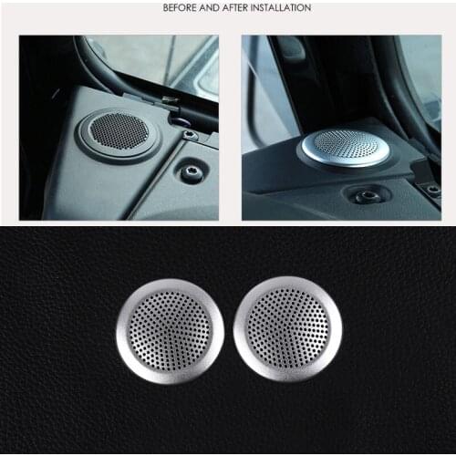 Aluminum Alloy Car Styling Car Dashboard Speaker Cover Trim for Jaguar XE 2015-16 for Jaguar XFXFL 2016 Car Interior Accessories