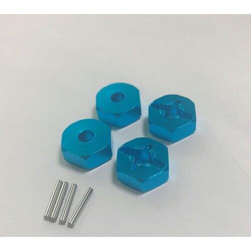 4pcs Hex Combiner 7MM to 12MM Wheel Hub Adapter for WLtoys A949 A959 A969 A979 RC Racing Car Accessories
