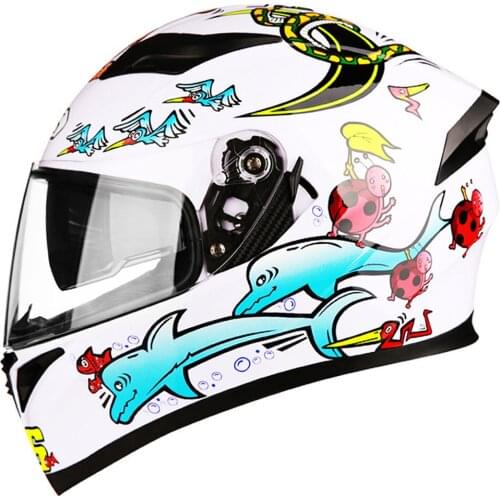 AIS Helmet Motorcycle Full Face Moto Helmets Double Visor Racing Motocross Helmet Casco Moto Motorbike Racing Riding Helmet DOT