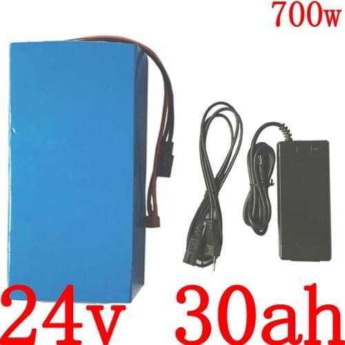 24V 30AH Electric Bike Battery 500W 700W 24V Li-ion battery 24V 30Ah Electric bicycle battery with 5A charger Free customs tax