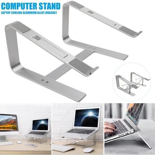 Aluminum Alloy Laptop Stand for Desk Laptop Cooling Bracket Sleek and Sturdy Laptop Riser Silver