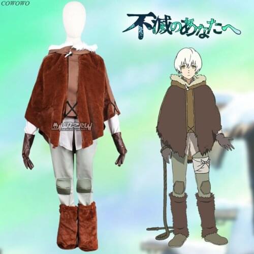 Anime! To Your Eternity Fushi Game Suit Wool Cloak Uniform Cosplay Costume Halloween Party Role Play Outfit For Men 2021 NEW