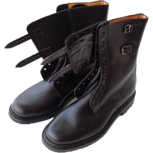 Combat boots Italian Army side buckles new soft air military