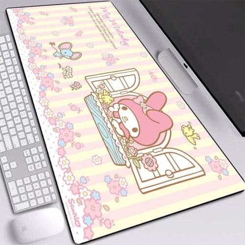 MRGBEST Anime Pattern Large Size Locked Mouse Pad Office Stitched Edges Desk Mat 900x400/600x300mm