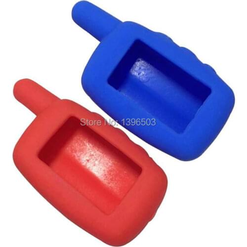 Wholesale A9 Silicone Key Case for Russian 2 Way Car Alarm System LCD Remote Control Key Fob Chain Starline A6 A9 A8 A4 Keychain