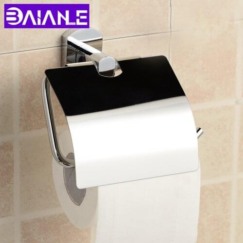 Toilet Paper Holder Cover Waterproof Toilet Tissue Roll Paper Holder Copper Paper Towel Holder Wall Mounted WC Paper Holder Rack