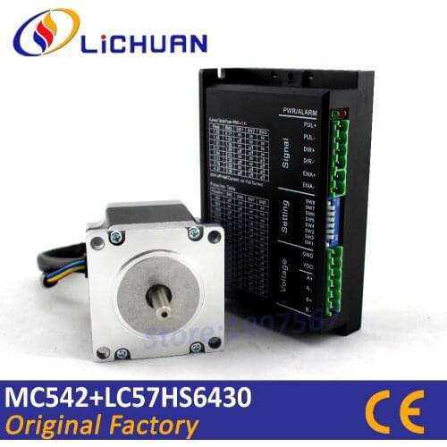 2 phase bipolar stepper motor drive MC542 1NM step control NEMA 23 motor LC57HS6430 cnc machine parts