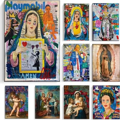 Catholic Virgin Mary Our Lady of Guadalupe Canvas Mural Poster Home Interior Room Bedroom Wall Decoration Art (No Frame)