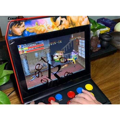 New A10 12 inch HD screen 4GB retro game console with Rocker arcade nostalgic fighting game support TV connection