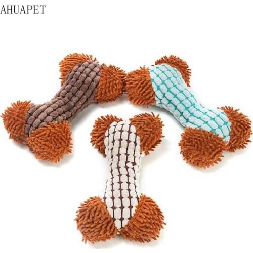 Toys Dogs Bones Jouet Chiot Honden Speeltje Fabric Toys Dog Plush Brinquedos Para Caes Plush Chew Animals Squeaky Interactive