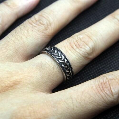 Newest Fashion Twist Braid Ladies Ring 316L Stainless Steel Men Cool Ring