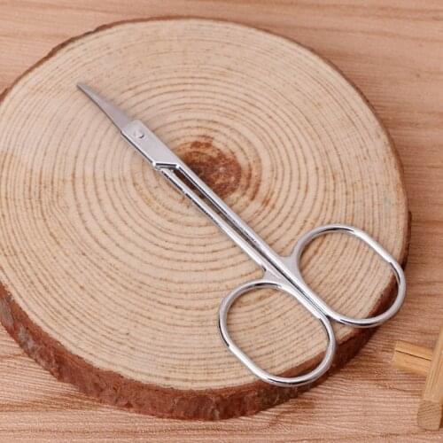 Stainless Steel Small Eyebrow Nose Hair Scissors Cut Manicure Facial Trimming