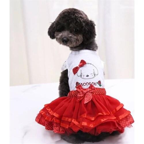 Fashion Cotton Pet Clothes Cute Fruit Pattern Dress Suit Small Medium Cat Dog Clothes Pet Supplies Dog Skirts