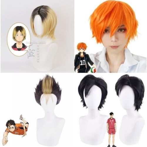 Haikyuu Kenma Kozume Yu Nishinoya Shoyo Hinata Kuroo Tetsurou Karasuno Cosplay Wig High School Volleyball Club Wig