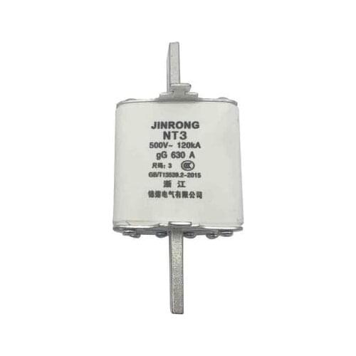 Fuses: JINRONG NT3 630A 500V gG / RT36-3 NT3 400A 500V / RT36-3 NT3 500A 500V / RT36-3 NT3 700A 800A 500V 120KA gG