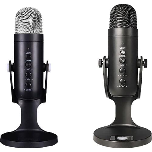 Professional USB Microphone Condenser Mic Recording Live Broadcast Equipment for Computer Gaming Streaming Voice Over