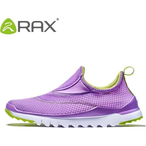 Rax Outdoor Anti-skid Hiking Shoes Women Men Slip On Casual Sneakers Unisex Breathable Mesh Climbing Walking Travel Shoes D0821