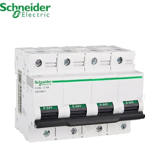 Schneider electric High power Circuit Breaker C120L 4p C type A 63A 80A 100A 125A 15kA A9N19835/43/51/59