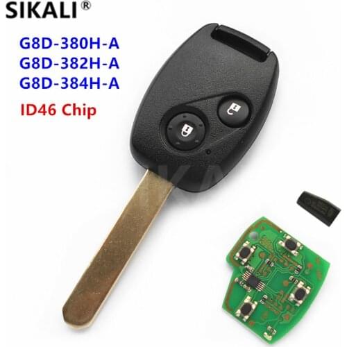 SIKALI Remote Key Fit for Honda for Accord Element CR-V HR-V Fit City Odyssey Shuttle Civic