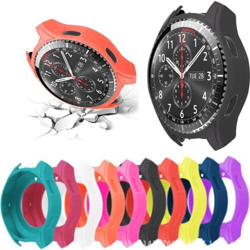 Silicone Wearable Protective Case Housing Frame Waterproof For Samsung Gear S3 Frontier Sport Watch Replacement Soft Cover Shell