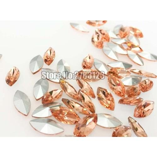 Horse eye shape Glass Crystal Water Red pointback loose rhinestones, nail art/phone diy/Clothing accessories SWMP008