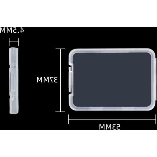 Slim Sd Card Case Plastic Box Transparent Standard Holder Ms White Box Storage Case For Tf Micro Sd Xd Cf Card Wholesale