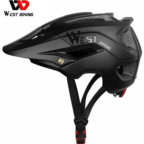 WEST BIKING Bicycle Helmet Men Sports Cycling Helmet Trail XC MTB All-terrain Capacete Mountain Bike Cycling Safety Cap