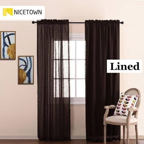 1Pair Fabric Insulated Blackout Curtain Liners Noise Reducing Light Blocking Liner for Living Room Door Kitchen House Decoration